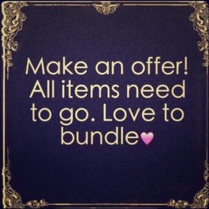 Reasonable offers accepted!